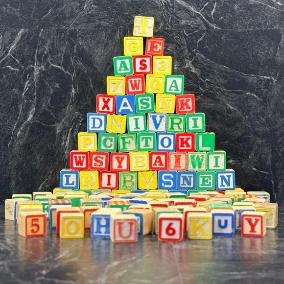 Vintage Wooden Blocks (131 Total Blocks) - Picture 1 of 15